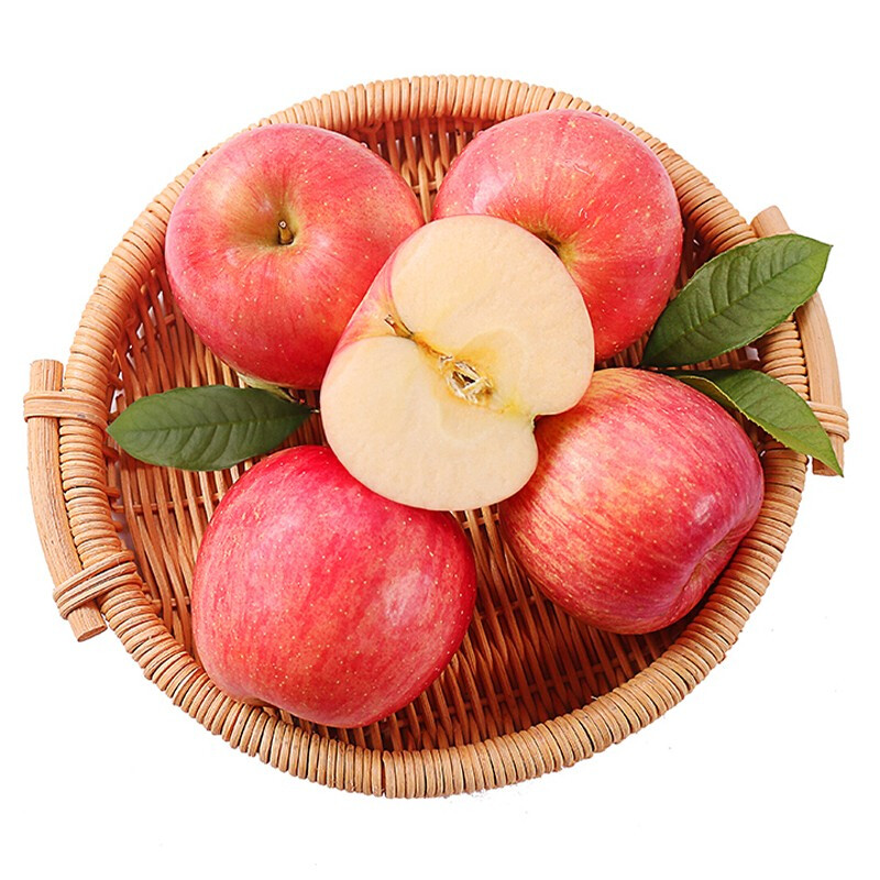 烟台红富士苹果水果5斤 12-14个 一级果75-80mm 新鲜水果绿色食品 产地直发 健康轻食