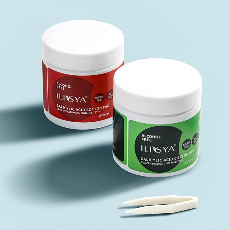 厘雅（ILISYA）水杨酸棉片淡痘痘印改善闭口粉刺黑头刷酸清洁收缩毛孔2%加强型