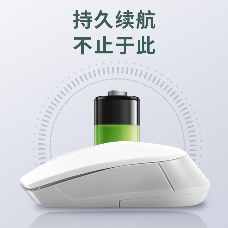 宏碁(acer)蜂鸟系列 鼠标 蓝牙无线双模鼠标 笔记本台式机手机平板 白色 L173-WJ