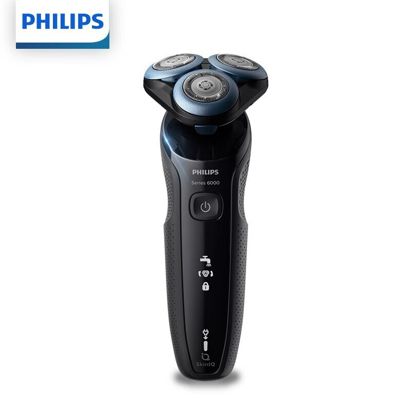 %title插图%num 飞利浦(PHILIPS)电动剃须刀智能动力调节亲肤6系S6670BP(礼盒装)【敏感肌适用】