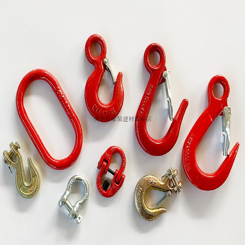 羊角钩 国标钢管钩大开口吊车行车索具环眼起重机吊钩挂钩美式货钩