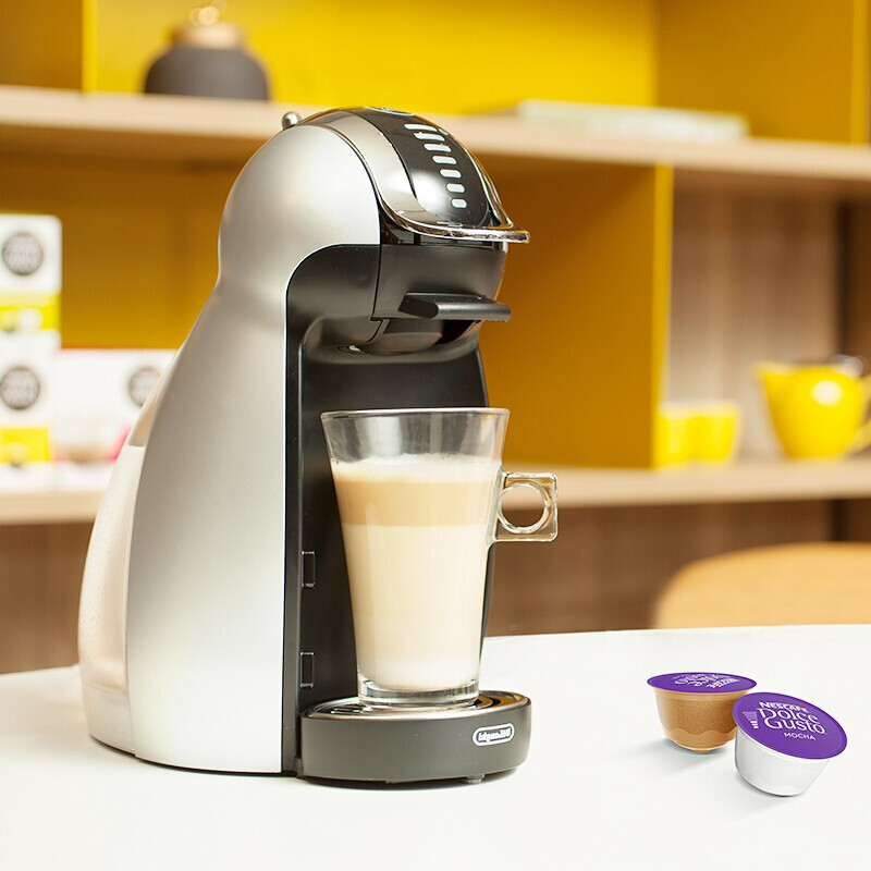 雀巢多趣酷思(Nescafe Dolce Gusto)胶囊咖啡机 家用 商用 全自动 花式 打奶泡 升级款 Genio银色