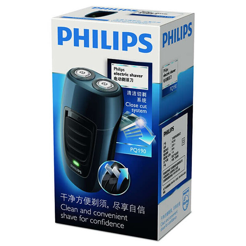 飞利浦（PHILIPS）男士电动剃须刀便携式剃胡刀胡须刀刮胡刀 PQ190/16