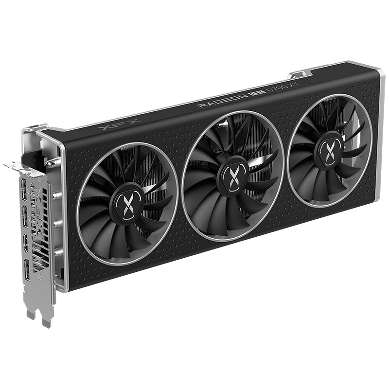 訊景（XFX）RX 6700XT 12GB 海外版V2 OC電競吃雞游戲顯卡 單品