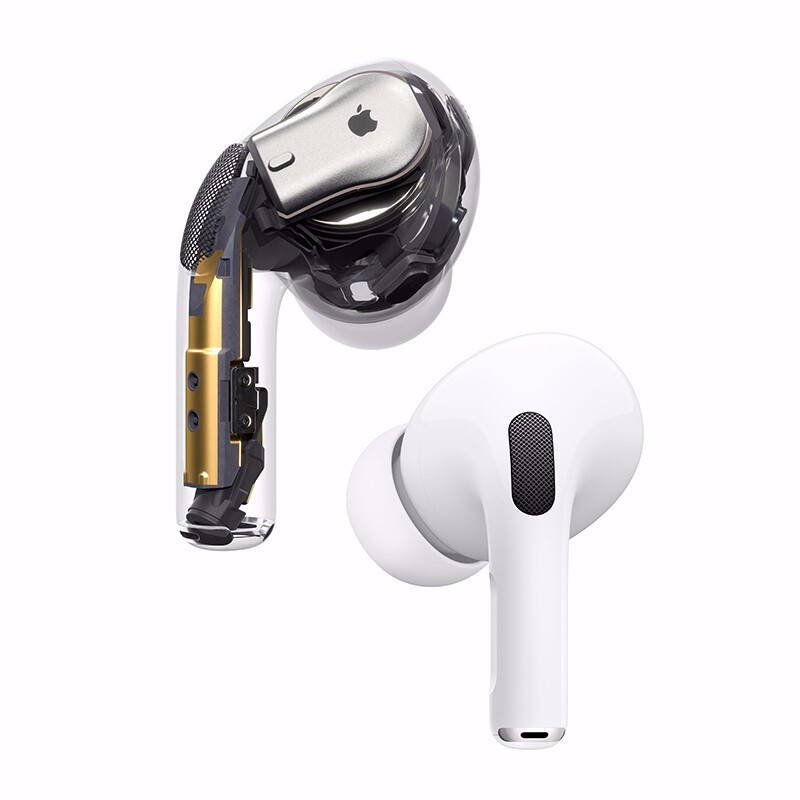 %title插图%num 苹果(Apple) 苹果 AirPodsPro3代主动降噪无线蓝牙耳机入耳式降噪真无线手机 AirPods pro【标配】