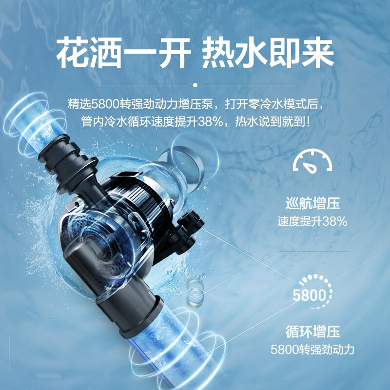 海尔（Haier）16升双增压双循环零冷水燃气热水器天然气WIFI智控家用节能大水量 JSQ30-16JX3(12T)U1以旧换新