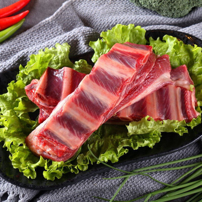 东阿阿胶 黑驴王子驴精肋排1kg/袋 精修驴排骨驴肋骨 驴肉生鲜 驴骨