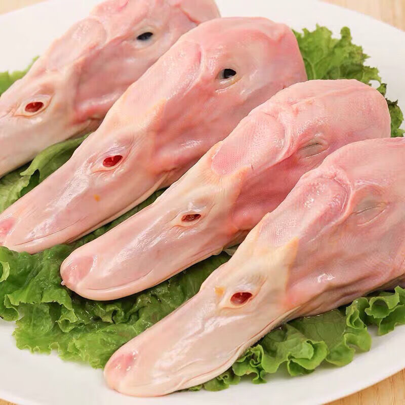 鸭头生冷冻新鲜生鲜鸭货冷冻生鸭头团建送礼生鲜 红色 2斤【图片 价格