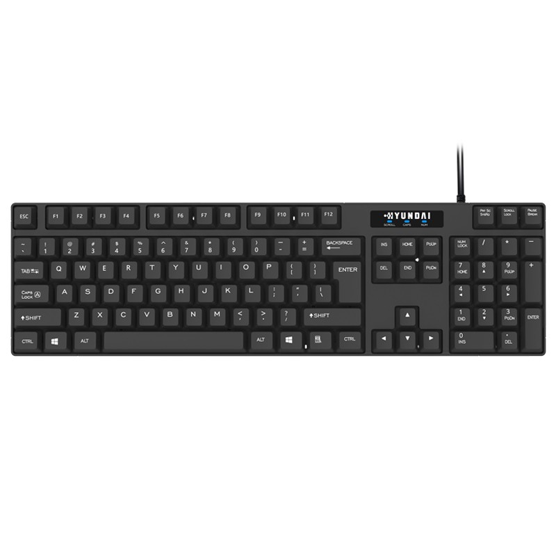 现代（HYUNDAI）有线键鼠套装 台式机专用键盘鼠标套装 电脑键盘鼠标 黑色 MA71