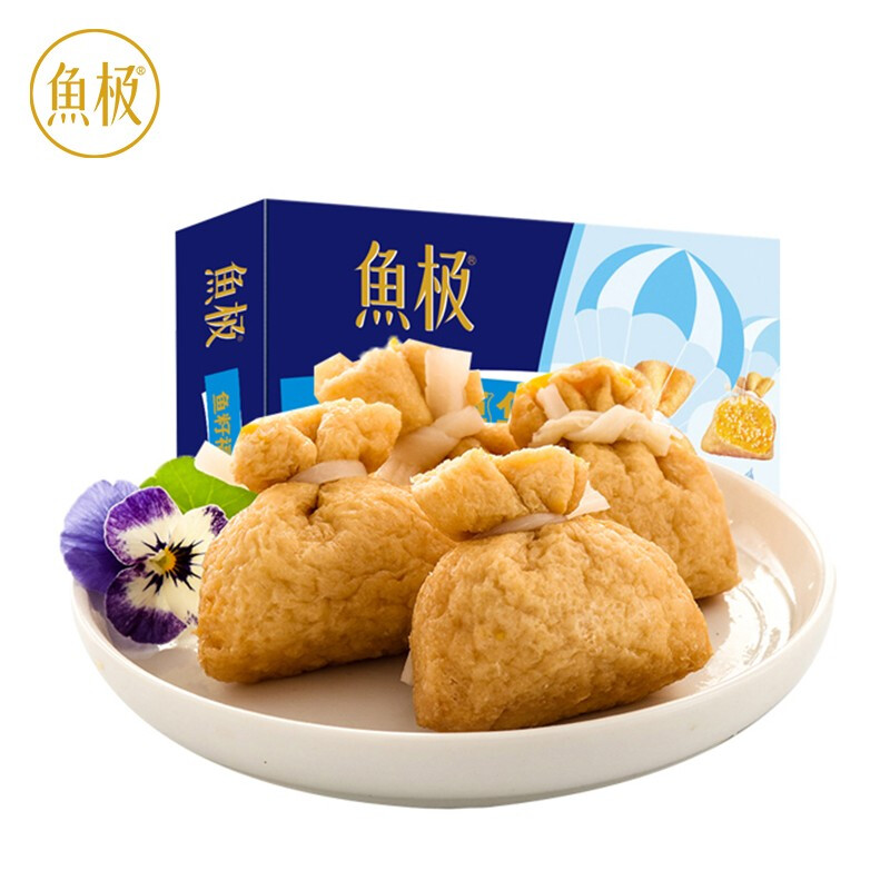 魚極 魚籽福袋160g 含魚糜約30% 國(guó)產(chǎn) 火鍋食材燒烤煮湯關(guān)東煮湯麻辣燙食材必備年夜飯吃火鍋