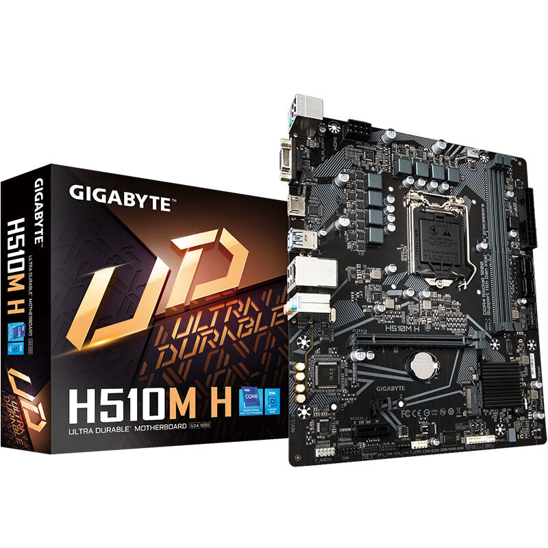 技嘉（GIGABYTE）H510M H主板 支持CPU 10400F/10105F/G6405/G5905（INTEL H510/LGA 1200）