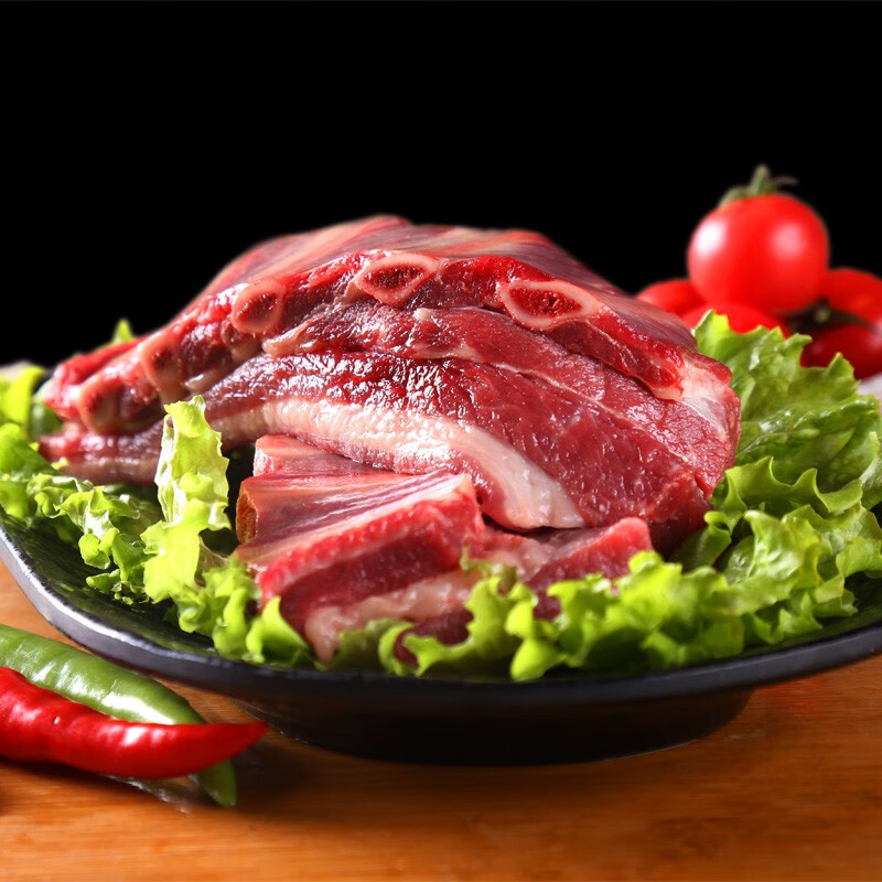 东阿阿胶 黑驴王子驴精肋排1kg/袋 精修驴排骨驴肋骨 驴肉生鲜 驴骨