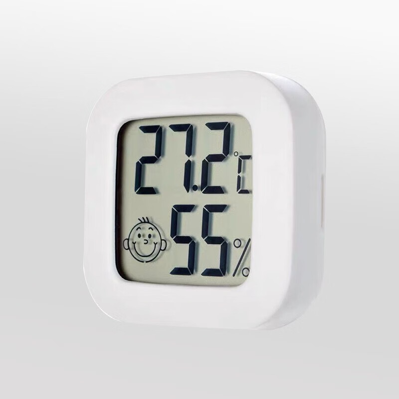 清野の木 温湿度计家用婴儿房室内办公室桌面干湿度计电子温湿度表温度计湿度计高精密传感器