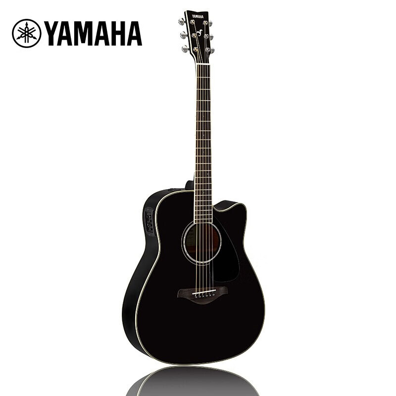 雅马哈（YAMAHA）FGX830CBL黑色民谣电箱吉他缺角