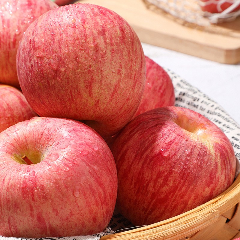 烟台红富士苹果水果8.6斤净重 14-16个 一级大果80-85mm 新鲜水果绿色食品 产地直发 健康轻食