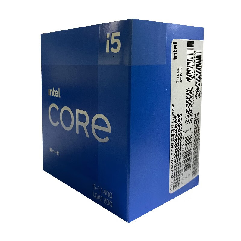 英特尔 Intel i5-11400 6核12线程 盒装CPU处理器