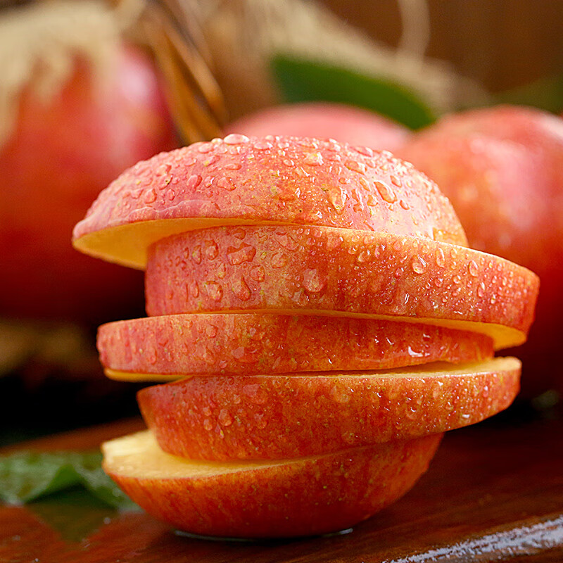 陕西洛川红富士苹果5斤中大果 约9-12个 新鲜水果产地直发