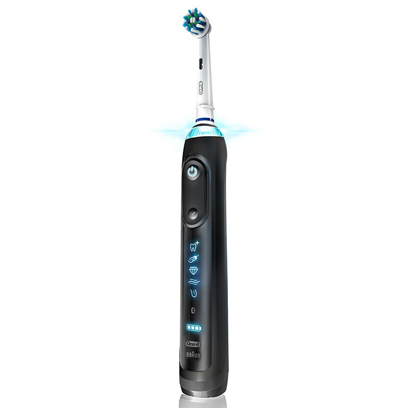 歐樂B（Oral-B）博朗進(jìn)口歐樂b電動牙刷成人3D充電牙刷藍(lán)牙智能P9000標(biāo)準(zhǔn)版 黑色