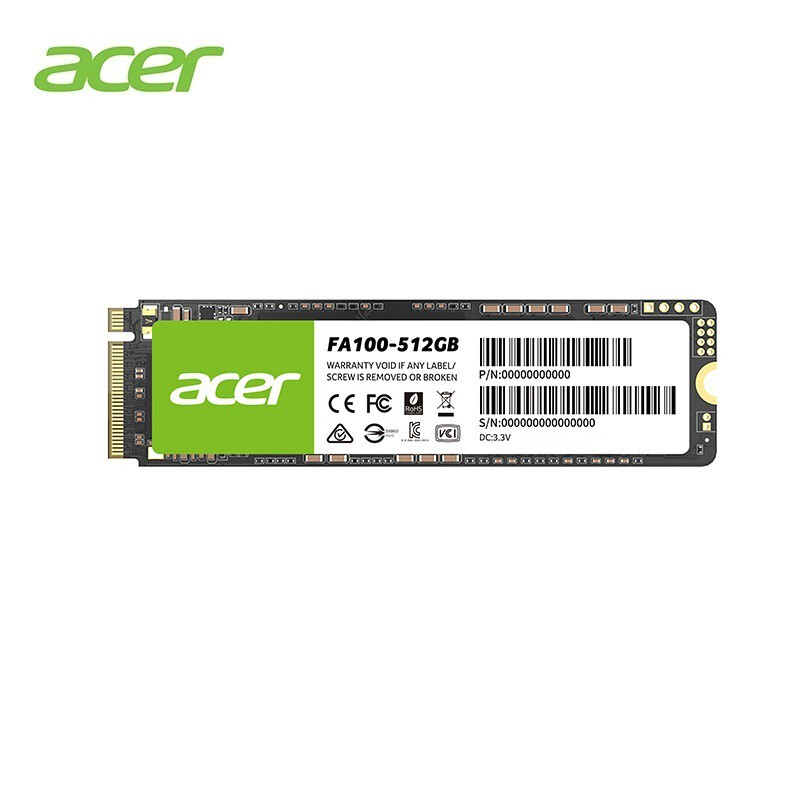 宏碁（Acer）512GB SSD固态硬盘 M.2接口（NVMe协议）FA100系列