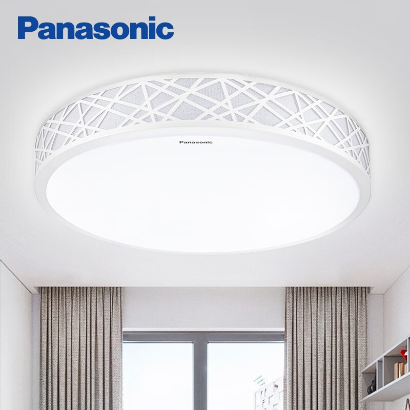 松下（Panasonic）LED吸顶灯卧室灯三段调色灯具客厅灯现代简约儿童房灯具 圆形掠影灯饰21瓦HHLA1849