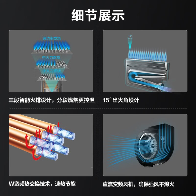 方太高层抗风智能恒温13升燃气热水器 家用强排式天然气 -5℃低温自防冻 JSQ25-D13F1 以旧换新