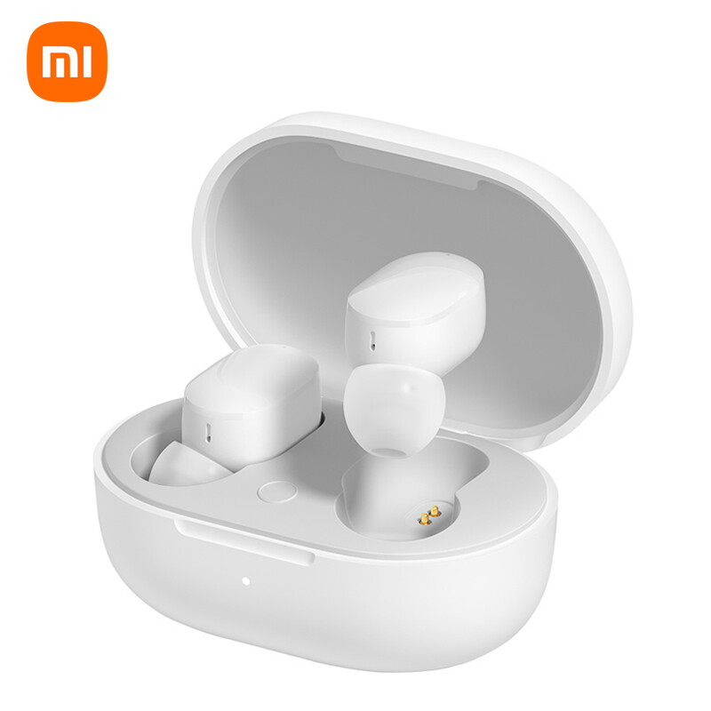 Redmi AirDots 3 真无线蓝牙耳机 蓝牙5.2 动圈动铁双单元 超长续航 分体式耳机 收纳充电盒 小米耳机 木兰白