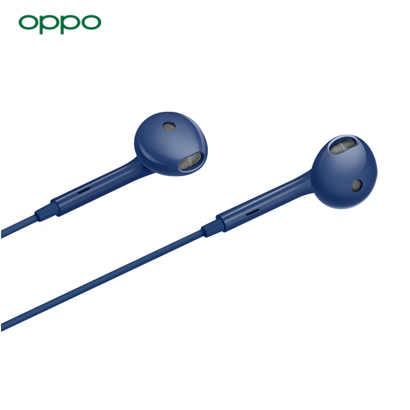OPPO耳机 oppo有线耳机 通用华为小米手机 半入耳式3.5mm 适用于K9/K7x/A96 MH135耳机 藏蓝