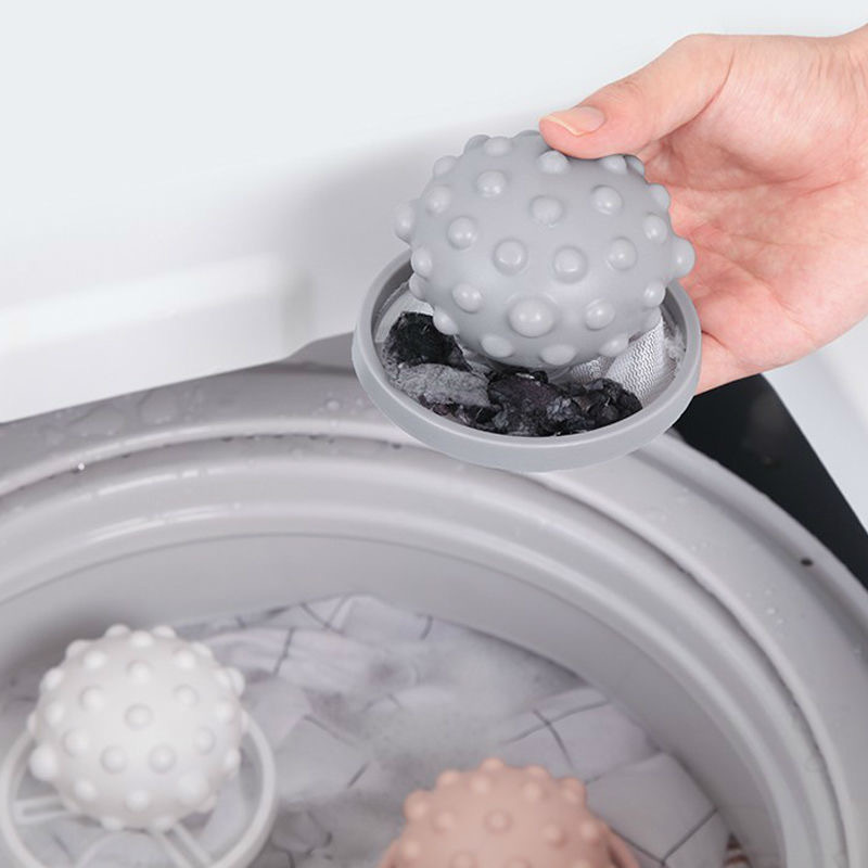 庭好 洗衣机过滤网袋漂浮网滤毛器除毛器去毛器洗衣球合二为一（3只装）