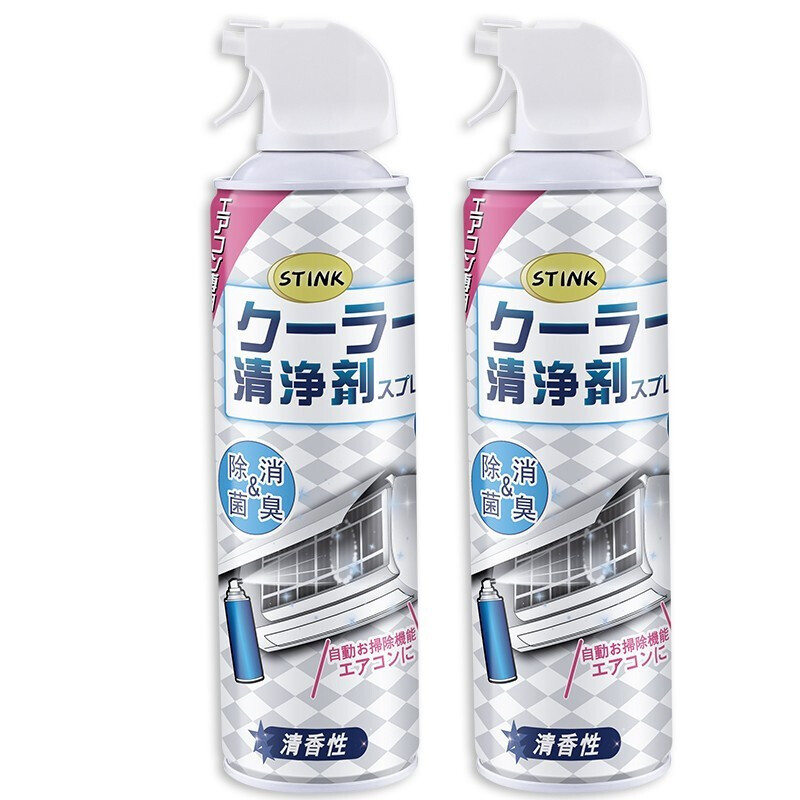 【拍1發(fā)2瓶】日本小林STINK 空調清洗劑  除臭殺菌去異味 520ML