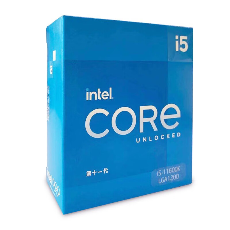 第11代英特尔? 酷睿?  Intel i5-11600K 盒装CPU处理器  6核12线程 单核睿频至高可达4.9Ghz  增强核显