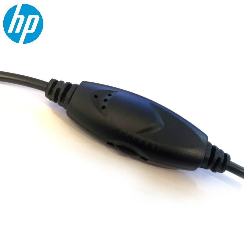 惠普（HP） PC100 Plus 多功能头戴耳机 电脑笔记本游戏语音话筒 电脑办公教育培训学习耳麦 PC100 PLUS黑色
