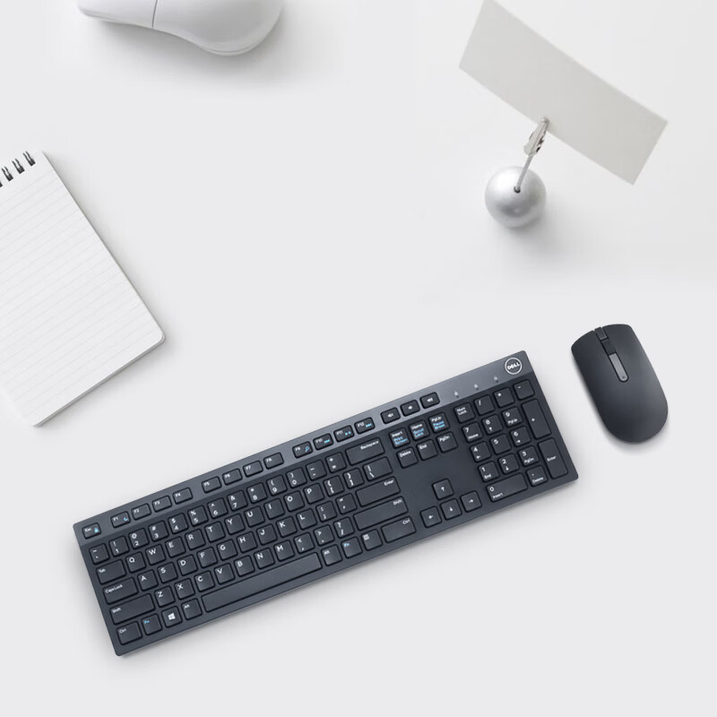 戴尔（DELL）KM636 无线键盘鼠标 办公键鼠套装 全尺寸键盘 标准104键 多媒体组合键盘 长效续航（黑色）