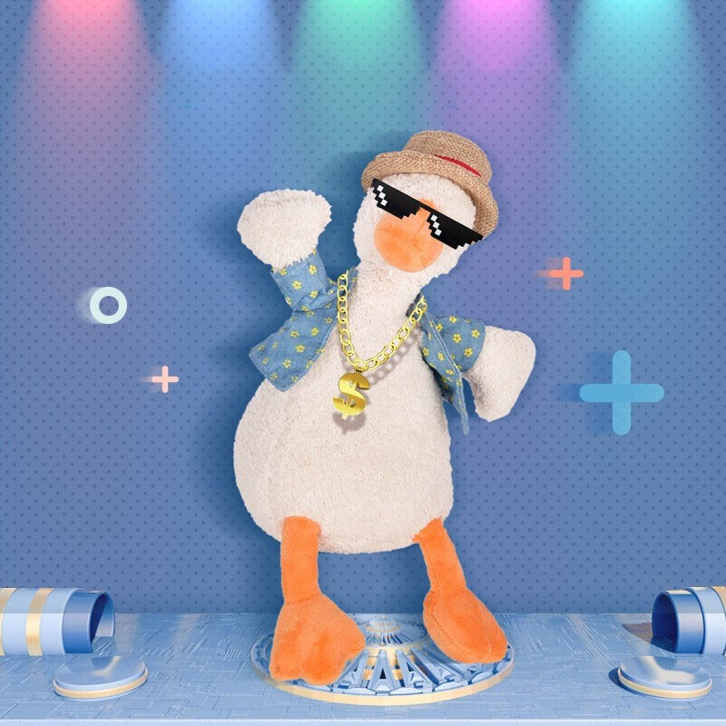 谈谈抖音同款会说话的复读鸭沙雕网红怼人鸭儿童公仔可录音玩具女孩