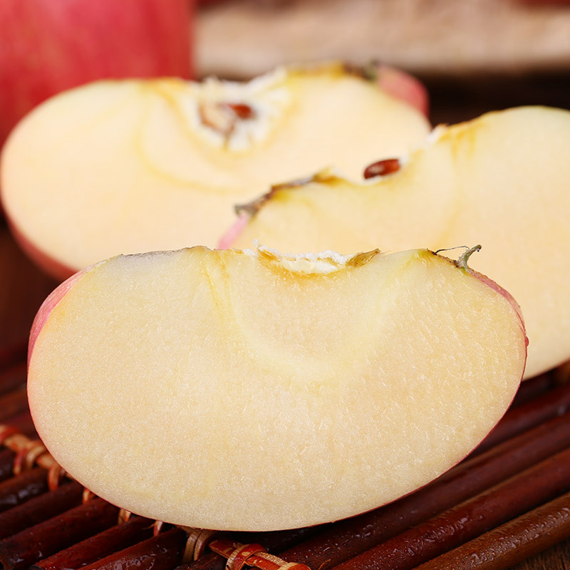 陕西红富士苹果整箱10斤 净重8斤以上 果径75-80mm 脆甜新生鲜水果产地直发包邮
