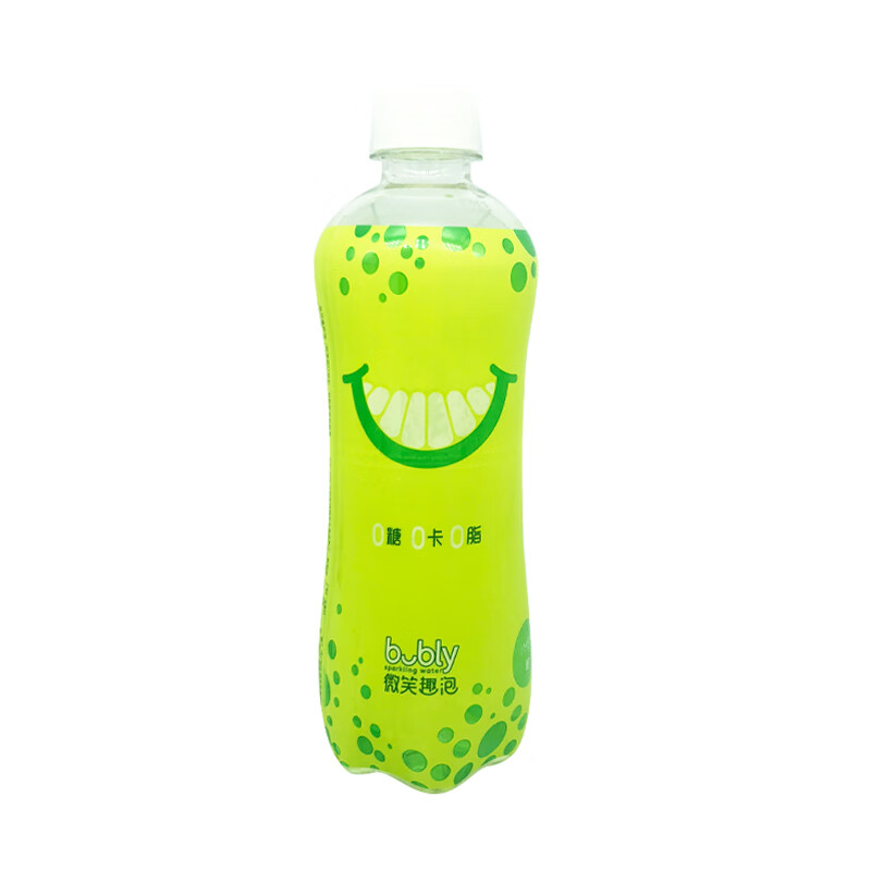 微笑趣泡bubly 0糖0卡0脂 蜜柚味气泡水汽水饮料 450ml*12瓶 整箱装 上海百事可乐出品