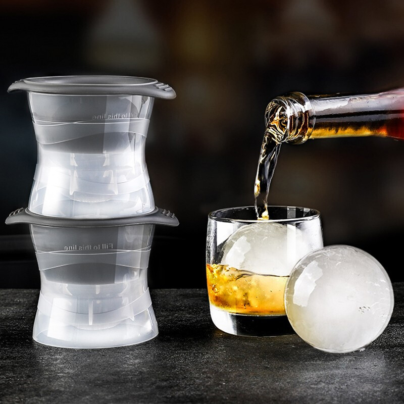 品维 硅胶冰球模具圆形威士忌大冰球冰块制冰格冰盒制作器球形pw-bqm