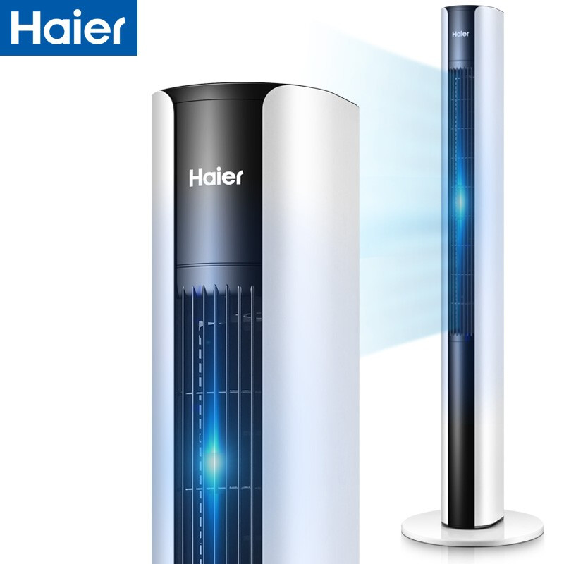 海尔 Haier FZJ1102A塔扇 家用电风扇 机械无叶风扇立式落地扇