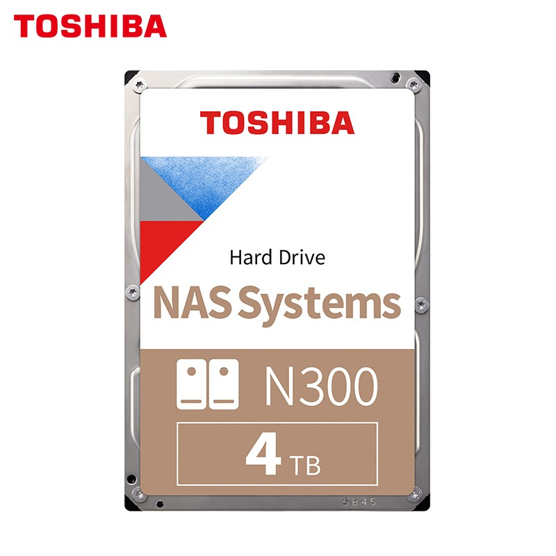 东芝(TOSHIBA)4TB 128MB 7200RPM NAS网络存储机械硬盘 SATA接口 N300系列(HDWQ140)
