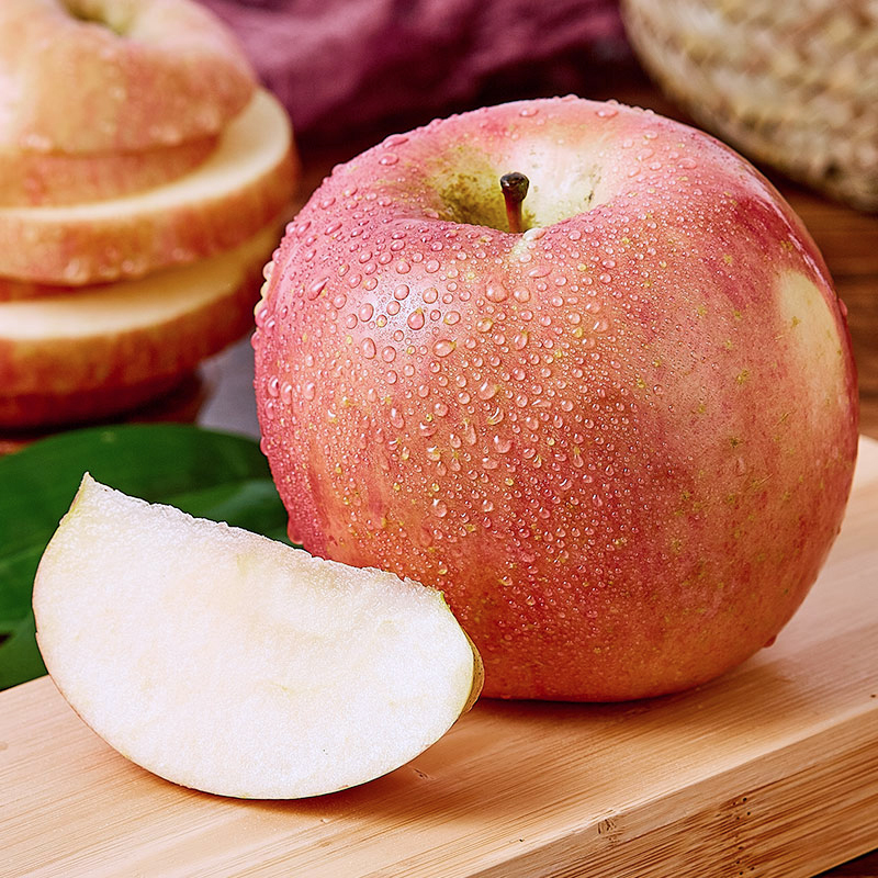 陕西 红富士苹果 3斤装 果径70-80mm 新鲜水果 产地直发 包邮