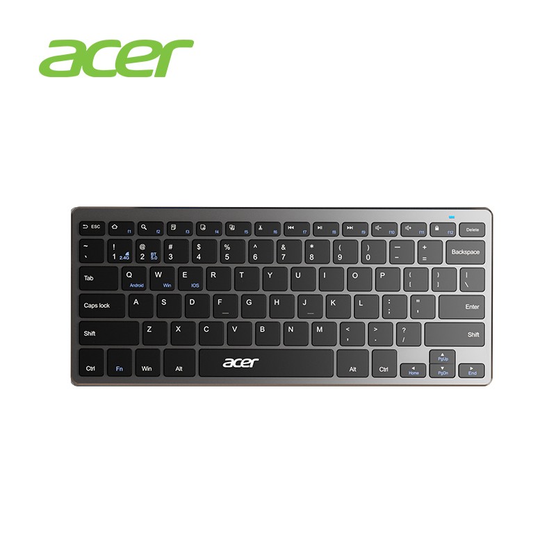 宏碁(acer)无线蓝牙双模键盘 可充电 适应笔记本电脑手机ipad 键盘 巧克力结构浅薄轻巧随身携带