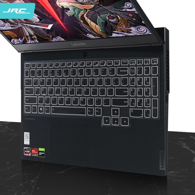 JRC 2020新款联想拯救者Y7000 Y7000P R7000 R7000P 15.6英寸笔记本电脑键盘膜 TPU隐形保护膜防水防尘白框