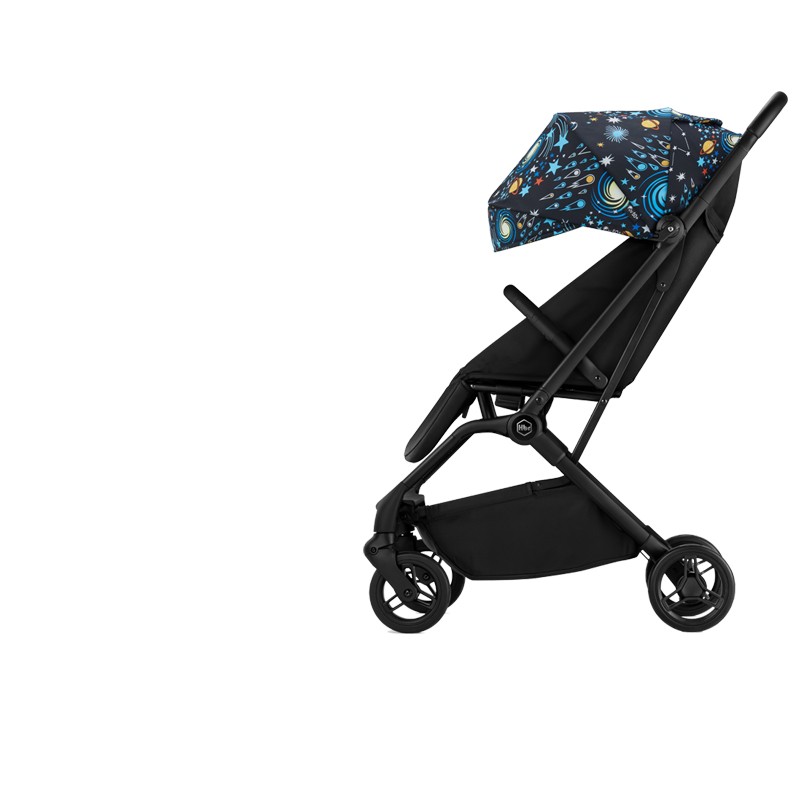 HBR虎贝尔 婴儿车可坐可躺 婴儿推车 轻便伞车0-4宝宝推车 遛娃神器 Mpro自动收车-宇宙梦蓝
