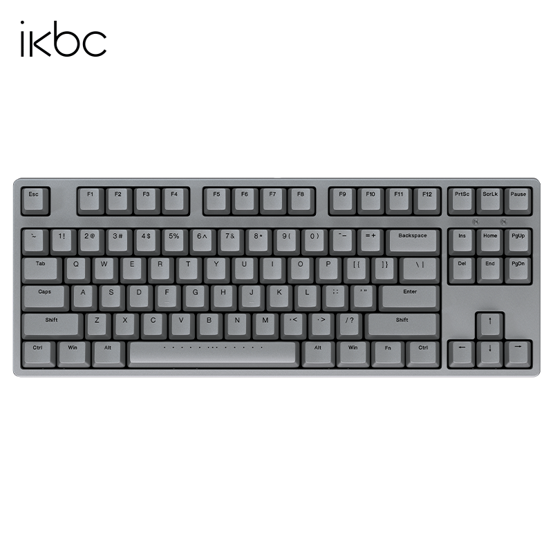 ikbc经典系列机械键盘游戏樱桃cherry87轴电脑外设笔记本数字电竞办公外接有线无线可选 C200深灰有线87键红轴