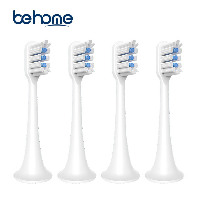 米家 小米（MI）牙刷头 通用型 4支装 behome牙刷软毛清洁通用替换刷头 适用T500/T300/T700