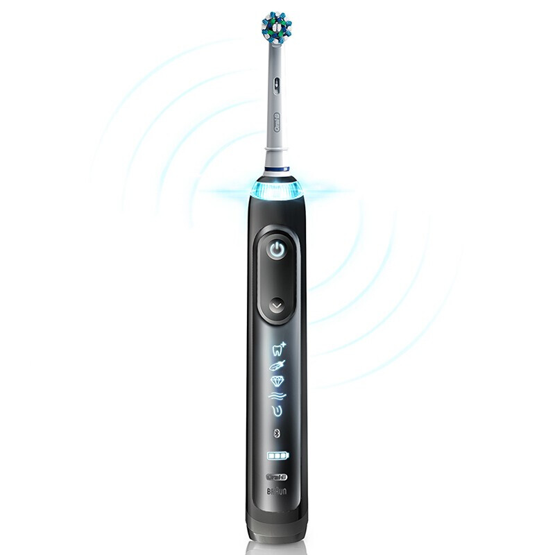 歐樂B（Oral-B）博朗進(jìn)口歐樂b電動牙刷成人3D充電牙刷藍(lán)牙智能P9000標(biāo)準(zhǔn)版 黑色