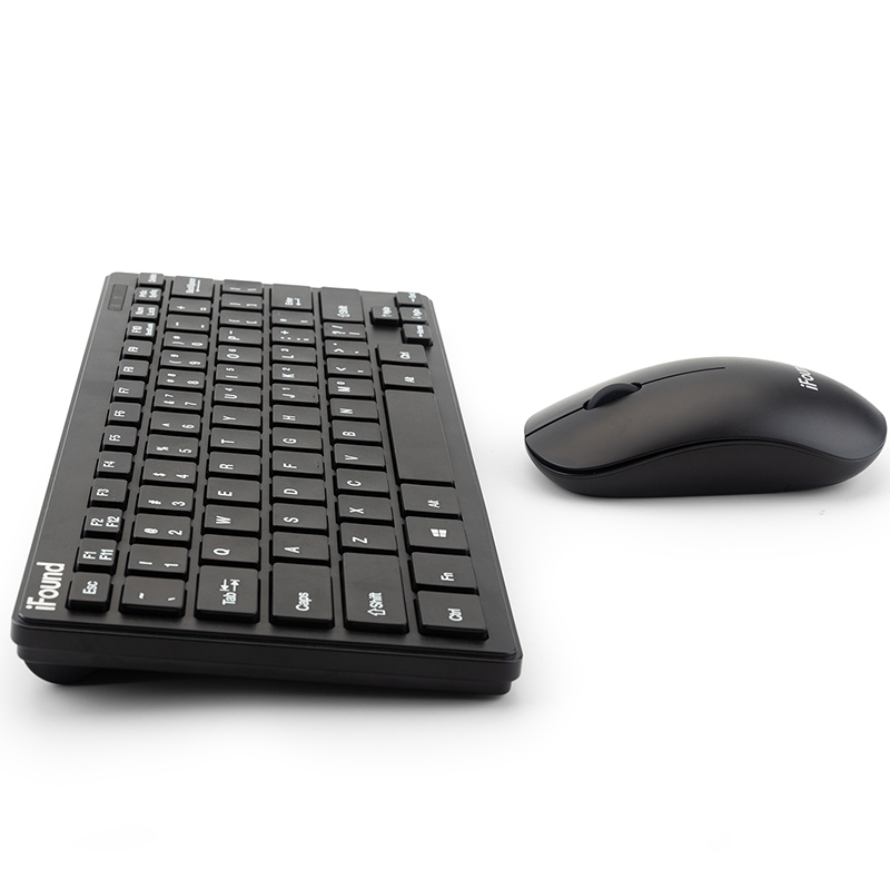 方正(iFound)W6226键盘鼠标套装无线鼠标键盘 外接超薄笔记本键盘迷你小键鼠套装 无线黑色