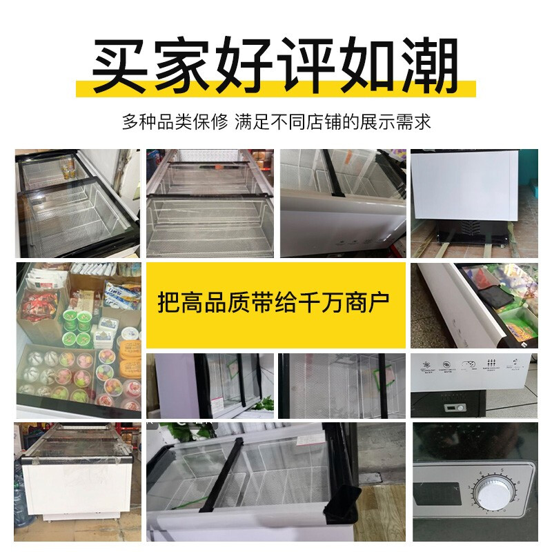 【老牌国货】雷雪 岛柜 冰柜商用展示柜冷藏冷冻柜 大容量商用冰柜展示柜 欧式岛柜 岛柜1400*700*830