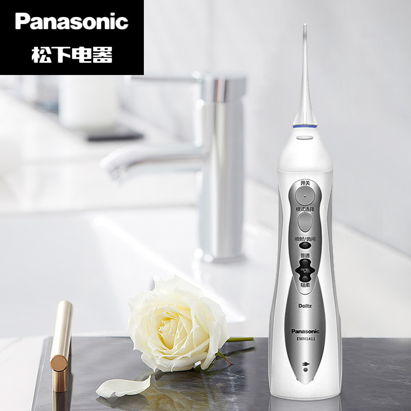 松下（Panasonic）冲牙器 洗牙器 水牙线  全身水洗 4种护理模式 EWM1411