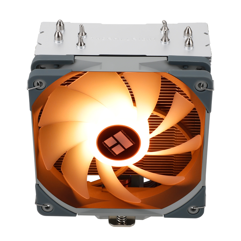 利民（Thermalright）AS120RGB 刺灵 CPU风冷散热器 双平台 支持AM4 4热管RGB 风扇12CM风扇 TF7硅脂