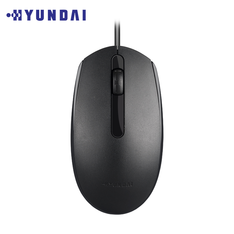 现代（HYUNDAI）鼠标 有线鼠标 办公鼠标 笔记本鼠标 电脑鼠标 对称鼠标 USB鼠标 黑色 M105